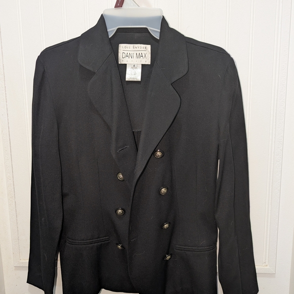 Dani mBlack Double-Breasted Pea Coat - Picture 1 of 3